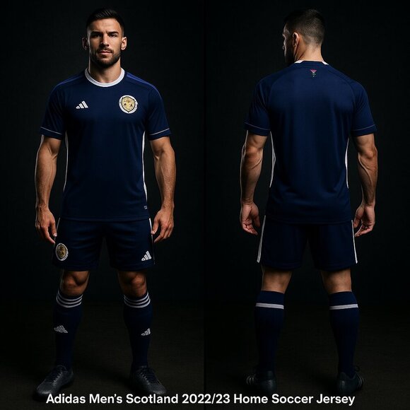 Adidas Scotland 2022/23 Home Soccer Jersey Navy Size M - Picture 12 of 12
